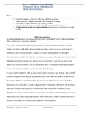 NR103 Transition to the Nursing Profession Week 1 Mindfulness Reflection Template
