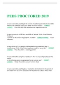 ATI PEDS PROCTORED 2019