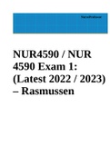 NUR4590 / NUR 4590 Exam 1: Professional Identity of the Nurse Leader (Latest 2022 / 2023) – Rasmussen