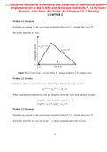 Solutions Manual for Kinematics and Dynamics of Mechanical Systems Implementation in MATLAB® and Simscape Multibody™, 1e by Kevin Russell, John Shen, Raj Sodhi