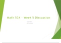 MATH 534 Week 5 Discussion; Hypothesis Testing