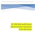 AZ 104 Microsoft Azure Administrator Associate Exam Renewal