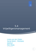 5.4 Vrijwilligersmanagement