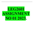 LEG2601 ASSIGNMENT NO 01 2023.