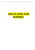      AQA AS LEVEL  GCSE BUSINESS 2022