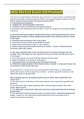 This document contains all of the 2022 RN Hesi Exit Exam Test Bank Questions (V1) from my exam taken 04/2022! I passed with an A+ on the first try! All brand new Q&A from this year's exam included!! Best of luck to you all!! Happy Studying!! 