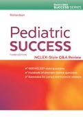 [Davis's Success Series] Beth Richardson - Pediatric Success _ NCLEX-style Q&A
