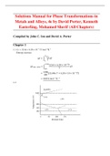 Solutions Manual for Phase Transformations in Metals and Alloys, 4e by David Porter, Kenneth Easterling, Mohamed Sherif