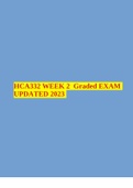 HCA 332 WEEK 2 Graded EXAM UPDATED 2023  HCA332