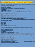 ACSM GEI Practice Exam 1 UPDATED 2023