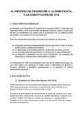 EL PROCESO DE TRANSICIÓN A LA DEMOCRACIA Y LA CONSTITUCIÓN DE 1978