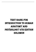 Test Bank for Introduction to Human Anatomy and Physiology 4th Edition Solomon