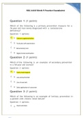 NSG 6440 Week 9 Practice questions with answers