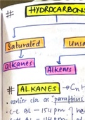 Hydrocarbons organic chemistry class 11th Ncert notes for exam pre 