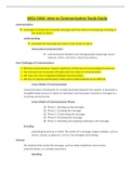 WGU C464 -Intro to Communication Study Guide.