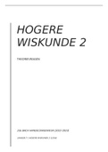 ALLE THEORIEVRAGEN HOGERE WISKUNDE 2  (15/20 eerste zit)