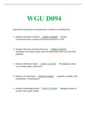  WGU D094   Educational Psychology and Development of Children and Adolescents