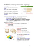 Complete samenvatting hersenen en gedrag 2021/2022 (zelf 8.0 gehaald)