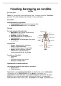 Samenvatting Samengevat vmbo-kgt Biologie Hoofdstuk 3 Houding, beweging en conditie