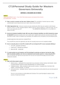 C719 Personal Study Guide for Western Governors University