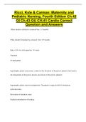 Ricci, Kyle & Carman: Maternity and  Pediatric Nursing, Fourth Edition Ch.42  GI Ch.43 GU CH.41 Cardio Correct Question and Answers