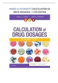 OGDEN & FLUHARTY CALCULATION OF DRUG DOSAGES - 11TH EDITION (QUESTIONS & ANSWERS) TEST BANK 2023