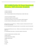 2021 AORN PeriOp 101 Exam Question & Answers. 100% Accurate. Graded A