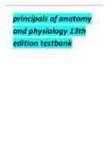 Test Bank for Principles of Anatomy and Physiology 13th Edition by Tortora