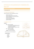 Samenvatting - Ethisch en Juridisch handelen - deel Juridisch handelen