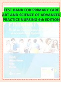 TEST BANK FOR PRIMARY CARE ART AND SCIENCE OF ADVANCED PRACTICE NURSING 6th EDITION