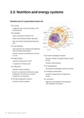  IB Sports Exercise Health Science Summary. Unit 3.3: nutrition and energy systems. 