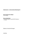 OIMB Samenvatting Colleges + Boek (Field, A.).    Cijfer: 9.5