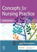 TEST BANK for Concepts for Nursing Practice, 3rd Edition, Jean Giddens. Includes all the Concepts. (Complete Chapters 1-57))