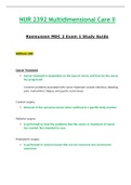 Exam 1 Study Guide - NUR2392 / NUR 2392 (Latest 2023 / 2024) : Multidimensional Care II / MDC 2 - Rasmussen