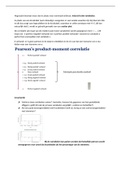 Samenvatting over Week 5 Statistiek 1 over Pearson's correlatie en Bootstrapping. 