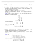 Math 302, Assignment 3 University of British Columbia MATH 302