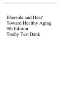 Ebersole and Hess' Toward Healthy Aging 9th Edition Touhy Test Bank