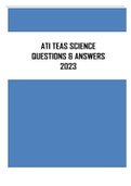 ATI TEAS SCIENCE - (QUESTIONS & ANSWERS) SCORED 97% LATEST UPDATE 2023