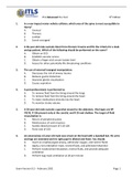 ITLS 9e Advanced Pretest Questions and Answers