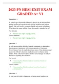 2023 PN HESI EXIT EXAM GRADED A+ V1