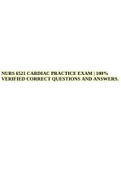 NURS 6521 CARDIAC PRACTICE EXAM | 100% VERIFIED CORRECT QUESTIONS AND ANSWERS.NURS 6521 CARDIAC PRACTICE EXAM | 100% VERIFIED CORRECT QUESTIONS AND ANSWERS.