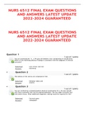 NURS 6512 ALL EXAMS BUNDLE