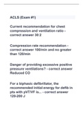 ACLS (Exam #1) graded A