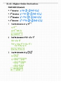 Higher-Order Derivatives