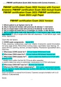 PMHNP certification Exam 2023 Version with Correct  Answers/ PMHNP certification Exam 2023 Actual Exam/  PMHNP certification Exam 2023/ PMHNP certification Exam 2023 Legit Paper