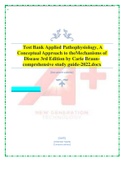 Test Banks For Applied Pathophysiology 4th Edition by Judi Nath; Carie Braun, 9781975179199, Chapter 1-20 Complete Guide