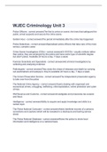 WJEC Criminology Unit 3, 2023 with complete solution