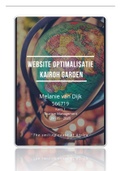 Scriptie Tourism Management in 1x behaald met 7.4 - Website optimalisatie - Jaar 2020 