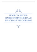 Hoorcolleges: onrechtmatige daad en schadevergoeding