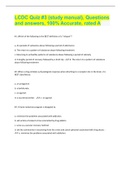 LCDC Quiz #3 (study manual), Questions and answers, 100% Accurate, rated A